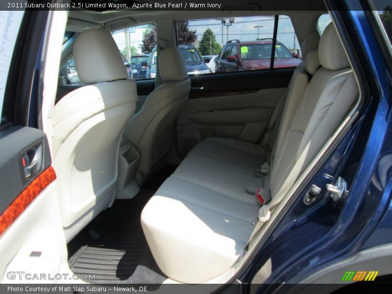 Azurite Blue Pearl / Warm Ivory 2011 Subaru Outback 2.5i Limited Wagon