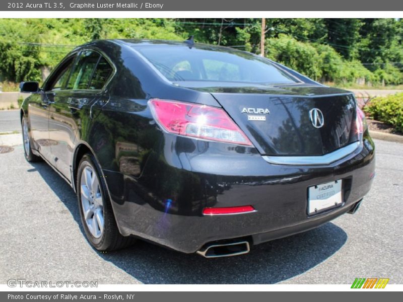 Graphite Luster Metallic / Ebony 2012 Acura TL 3.5