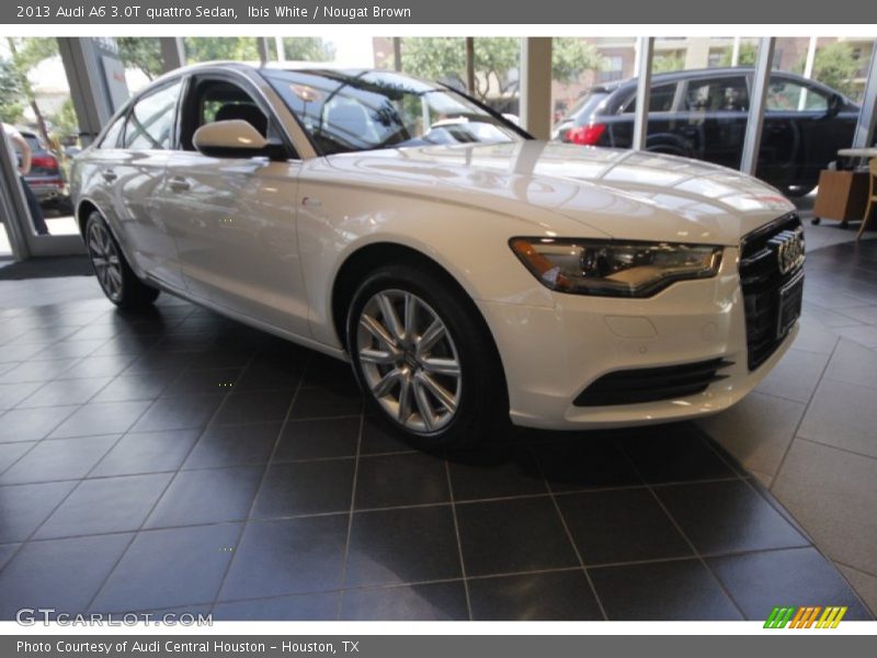 Ibis White / Nougat Brown 2013 Audi A6 3.0T quattro Sedan