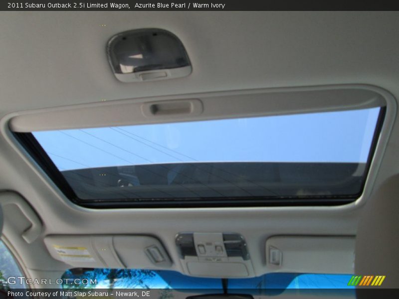 Azurite Blue Pearl / Warm Ivory 2011 Subaru Outback 2.5i Limited Wagon
