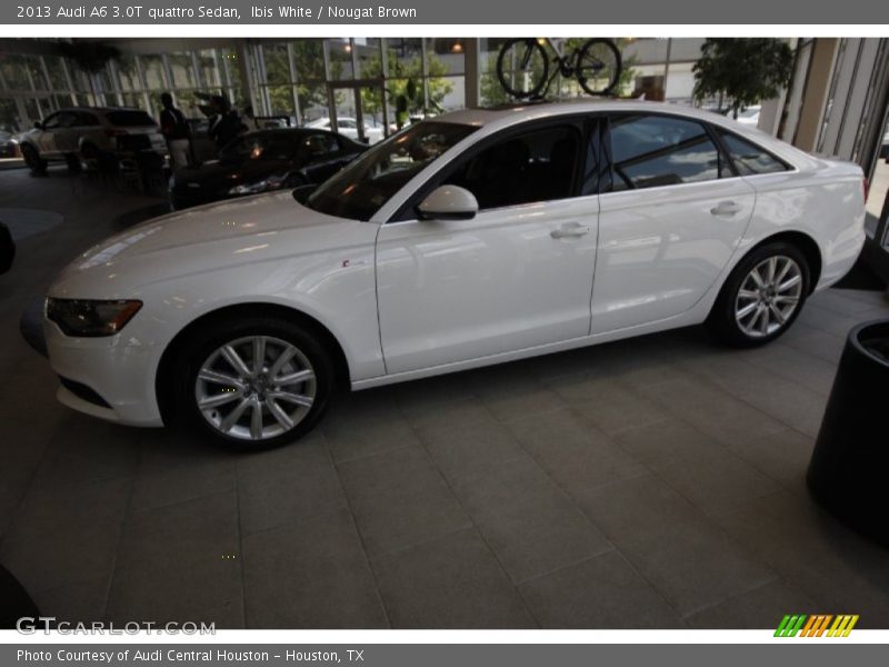 Ibis White / Nougat Brown 2013 Audi A6 3.0T quattro Sedan
