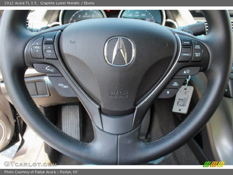 Graphite Luster Metallic / Ebony 2012 Acura TL 3.5