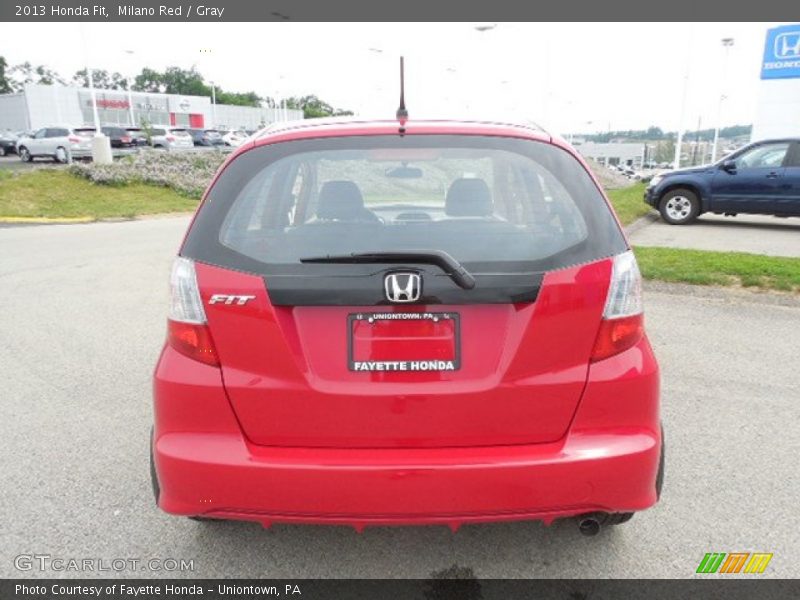 Milano Red / Gray 2013 Honda Fit