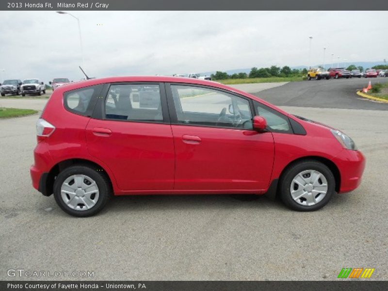 Milano Red / Gray 2013 Honda Fit