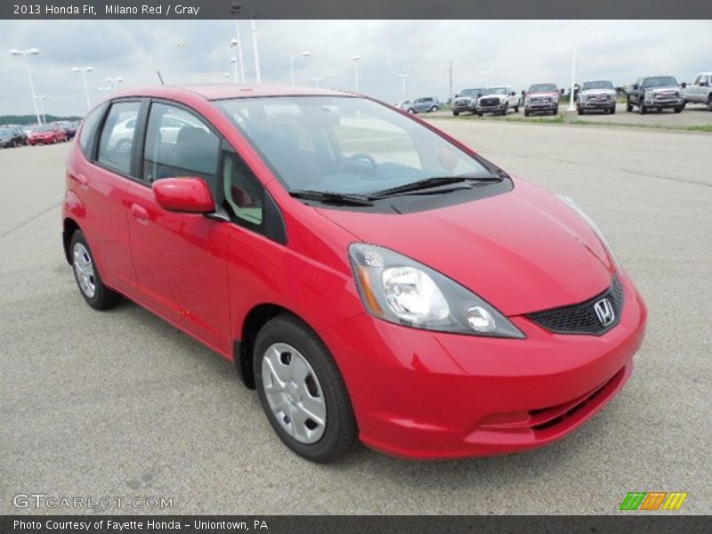 Milano Red / Gray 2013 Honda Fit