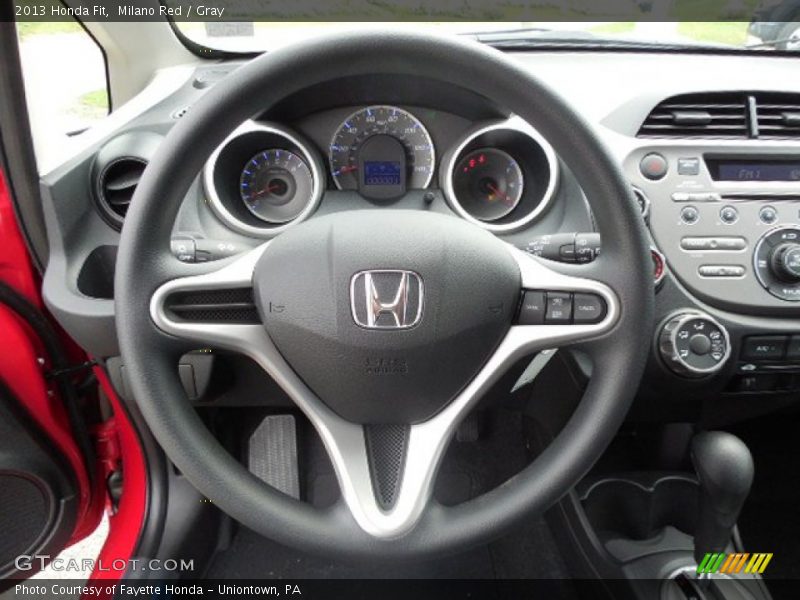 Milano Red / Gray 2013 Honda Fit