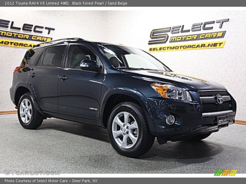 Black Forest Pearl / Sand Beige 2012 Toyota RAV4 V6 Limited 4WD
