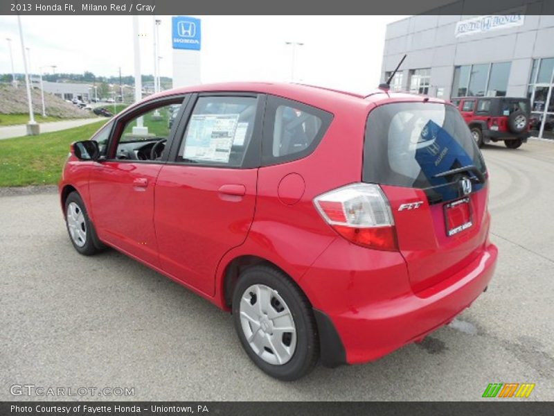 Milano Red / Gray 2013 Honda Fit