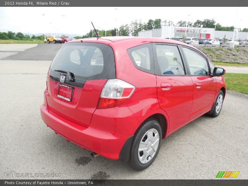 Milano Red / Gray 2013 Honda Fit