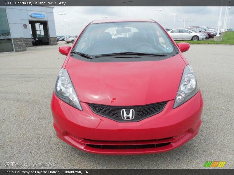 Milano Red / Gray 2013 Honda Fit