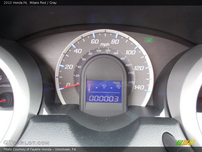 Milano Red / Gray 2013 Honda Fit