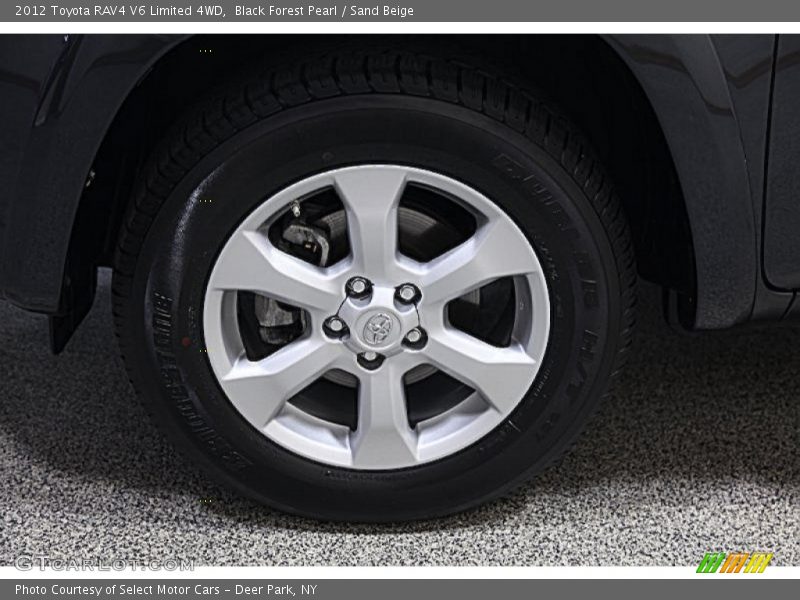 Black Forest Pearl / Sand Beige 2012 Toyota RAV4 V6 Limited 4WD