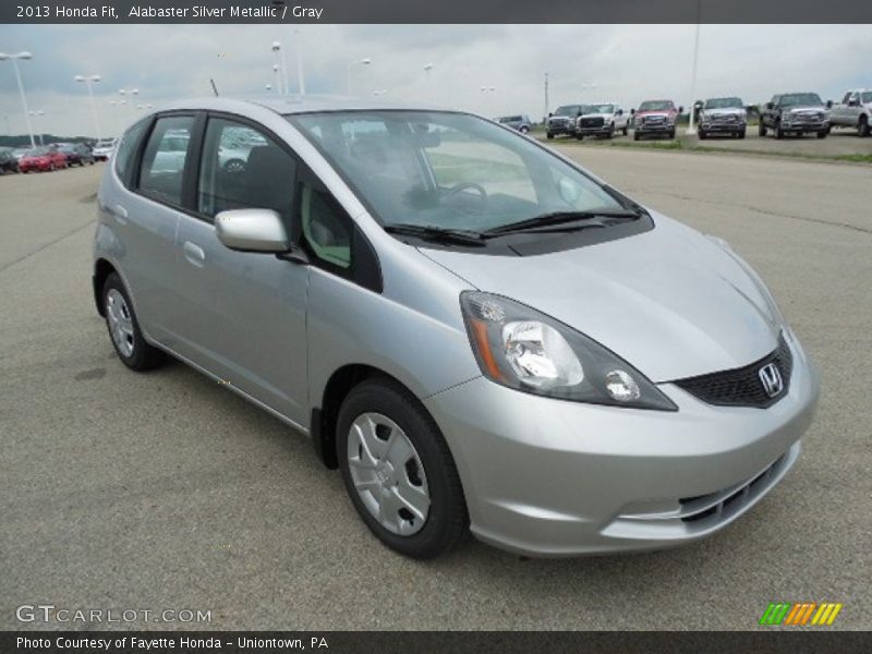 Alabaster Silver Metallic / Gray 2013 Honda Fit