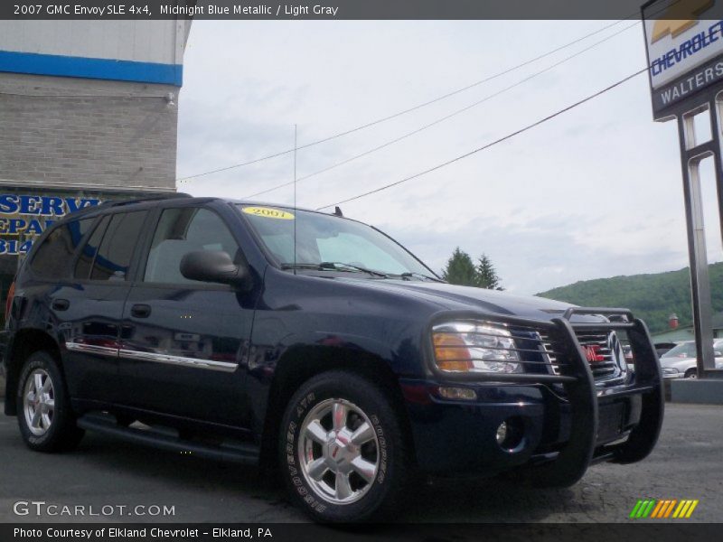 Midnight Blue Metallic / Light Gray 2007 GMC Envoy SLE 4x4