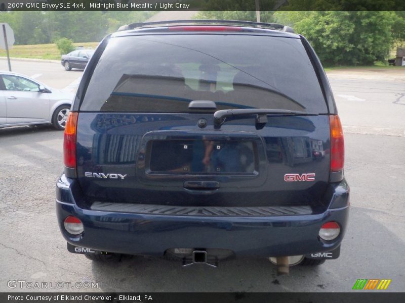 Midnight Blue Metallic / Light Gray 2007 GMC Envoy SLE 4x4