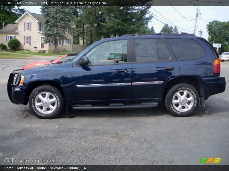 Midnight Blue Metallic / Light Gray 2007 GMC Envoy SLE 4x4