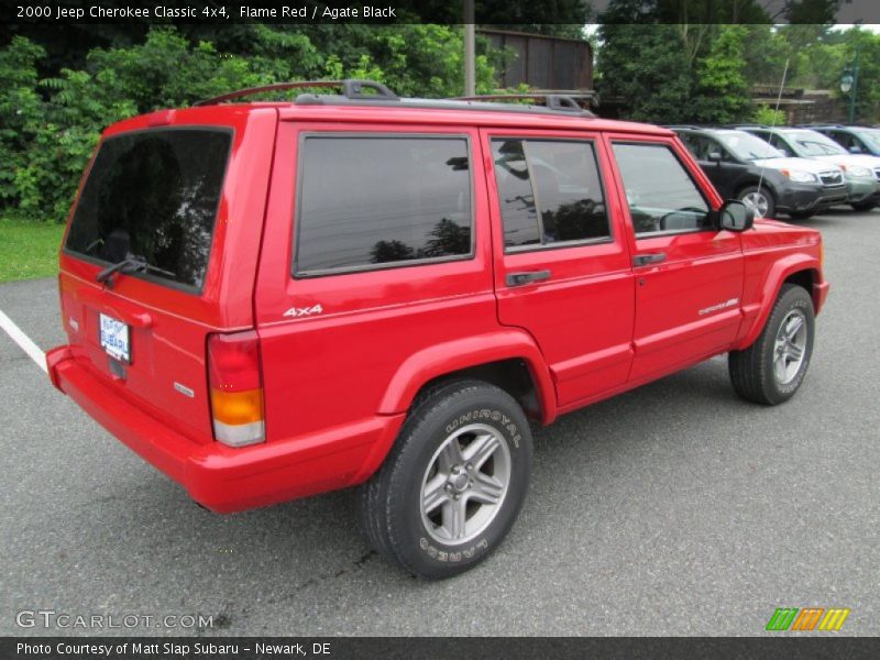 Flame Red / Agate Black 2000 Jeep Cherokee Classic 4x4