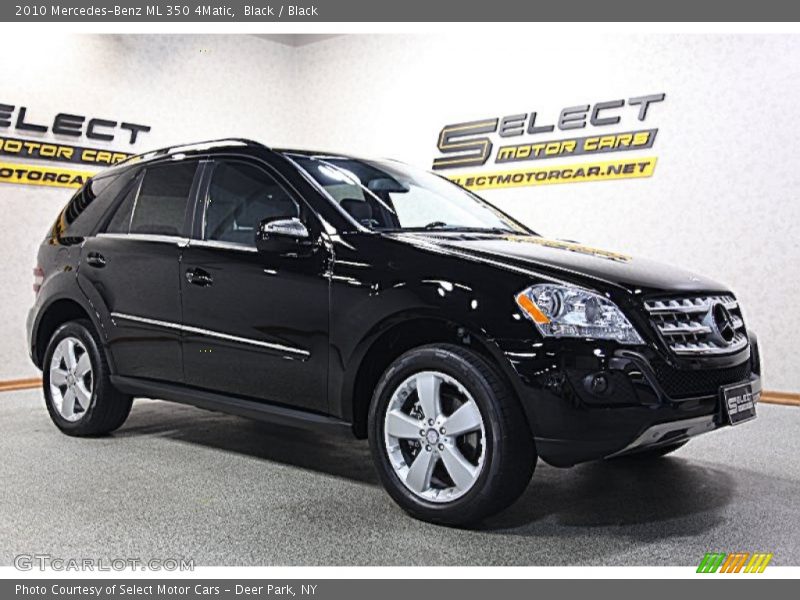 Black / Black 2010 Mercedes-Benz ML 350 4Matic