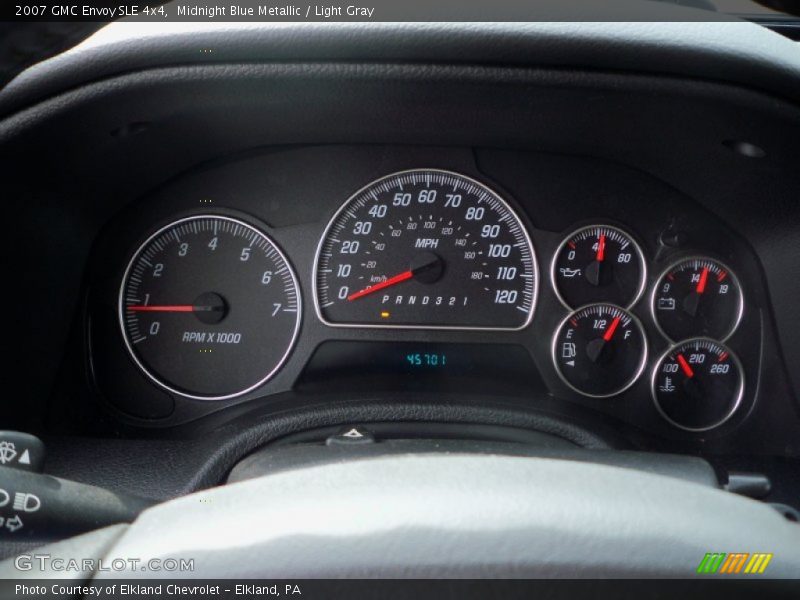 Midnight Blue Metallic / Light Gray 2007 GMC Envoy SLE 4x4
