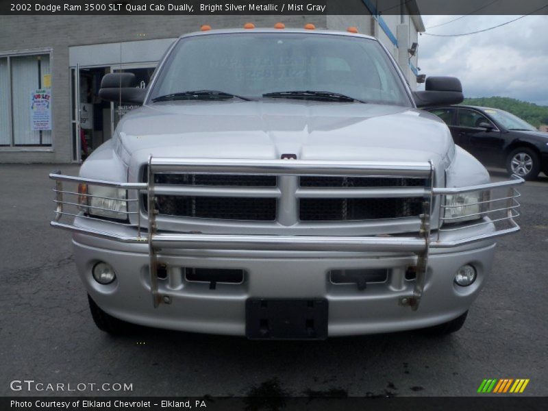 Bright Silver Metallic / Mist Gray 2002 Dodge Ram 3500 SLT Quad Cab Dually