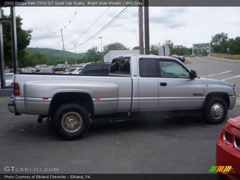 Bright Silver Metallic / Mist Gray 2002 Dodge Ram 3500 SLT Quad Cab Dually