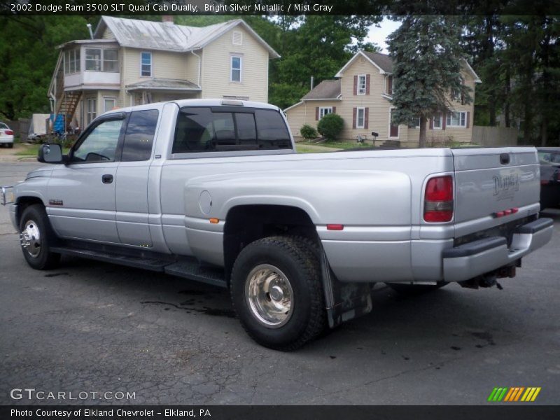 Bright Silver Metallic / Mist Gray 2002 Dodge Ram 3500 SLT Quad Cab Dually