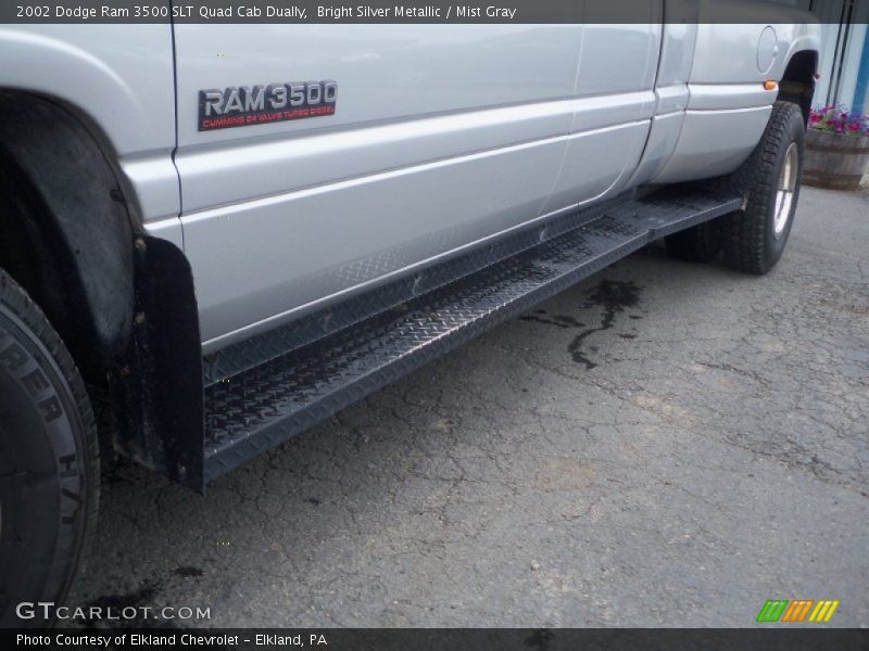 Bright Silver Metallic / Mist Gray 2002 Dodge Ram 3500 SLT Quad Cab Dually