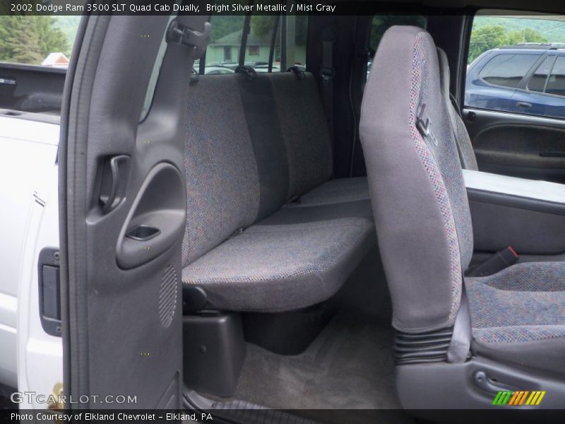 Bright Silver Metallic / Mist Gray 2002 Dodge Ram 3500 SLT Quad Cab Dually