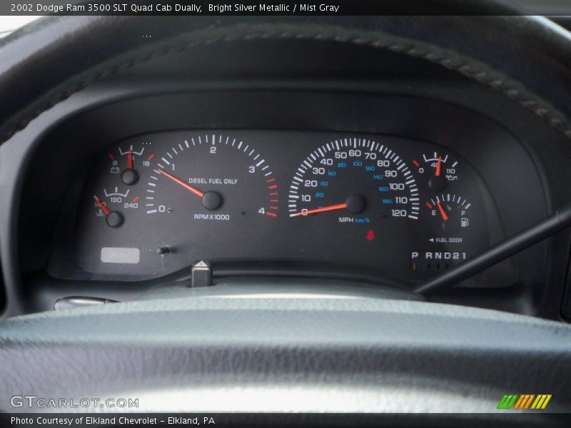  2002 Ram 3500 SLT Quad Cab Dually SLT Quad Cab Dually Gauges