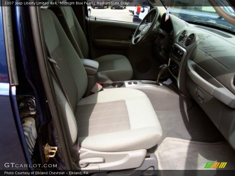 Midnight Blue Pearl / Medium Slate Gray 2007 Jeep Liberty Limited 4x4