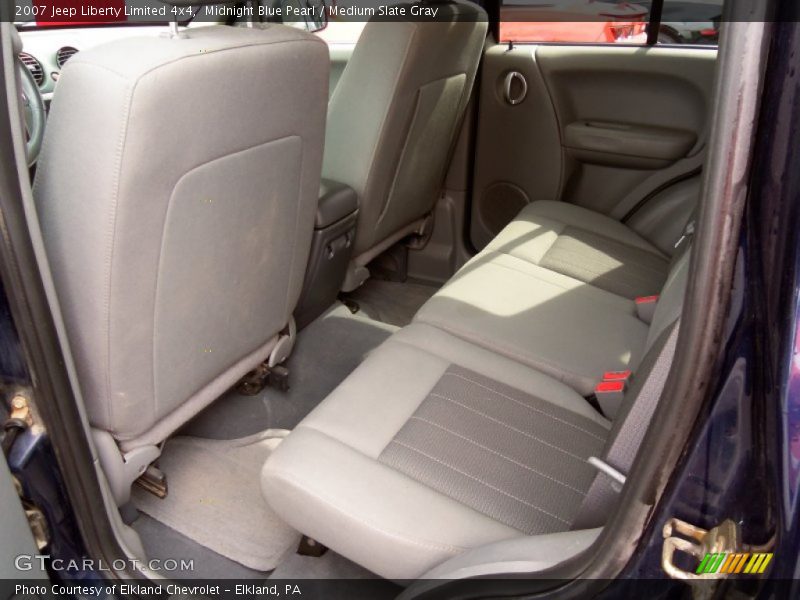 Midnight Blue Pearl / Medium Slate Gray 2007 Jeep Liberty Limited 4x4