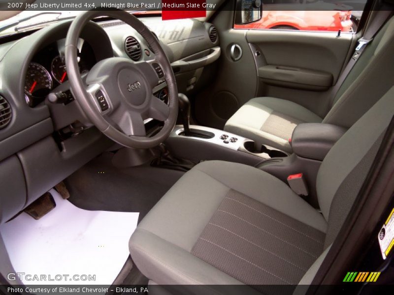 Midnight Blue Pearl / Medium Slate Gray 2007 Jeep Liberty Limited 4x4
