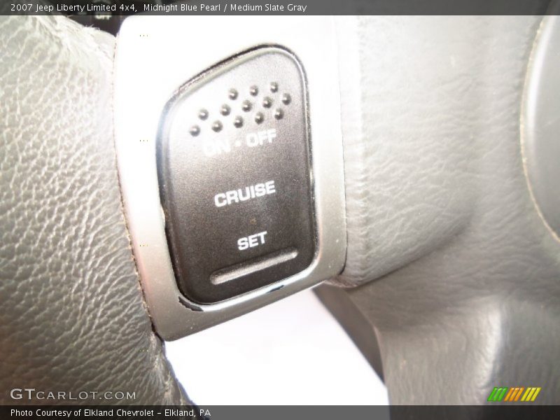 Midnight Blue Pearl / Medium Slate Gray 2007 Jeep Liberty Limited 4x4
