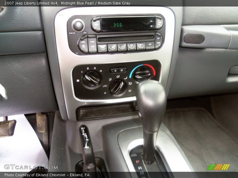 Midnight Blue Pearl / Medium Slate Gray 2007 Jeep Liberty Limited 4x4