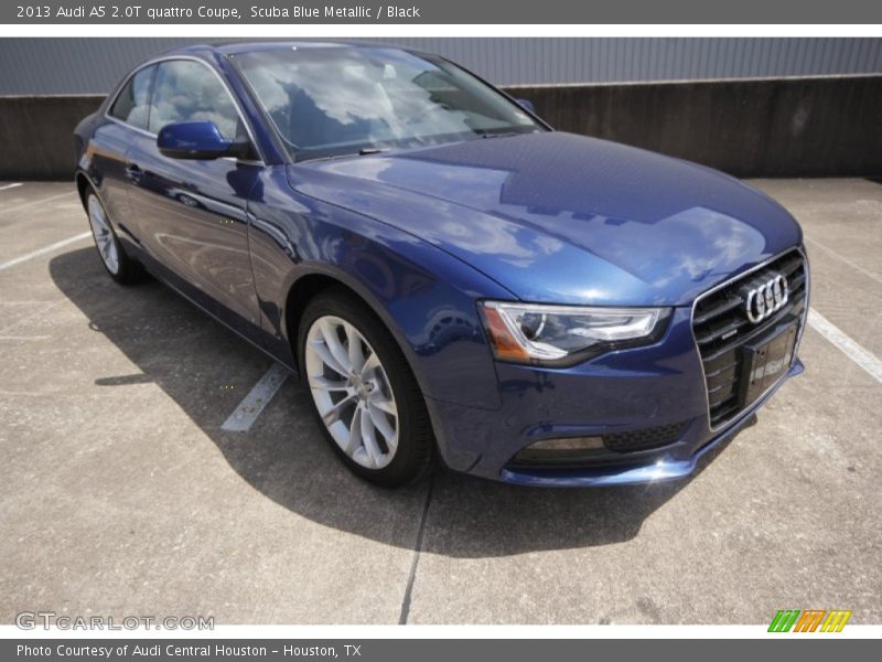 Scuba Blue Metallic / Black 2013 Audi A5 2.0T quattro Coupe