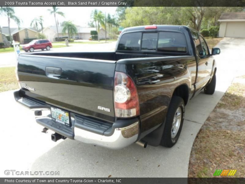 Black Sand Pearl / Graphite Gray 2009 Toyota Tacoma Access Cab