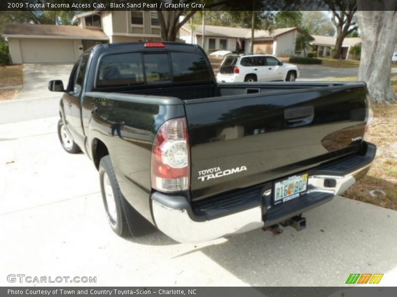 Black Sand Pearl / Graphite Gray 2009 Toyota Tacoma Access Cab