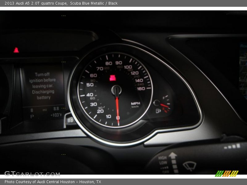 Scuba Blue Metallic / Black 2013 Audi A5 2.0T quattro Coupe