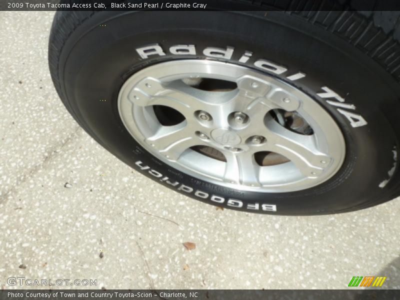 Black Sand Pearl / Graphite Gray 2009 Toyota Tacoma Access Cab