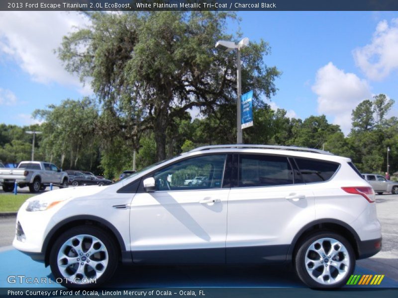  2013 Escape Titanium 2.0L EcoBoost White Platinum Metallic Tri-Coat