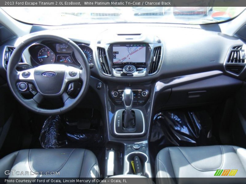 Dashboard of 2013 Escape Titanium 2.0L EcoBoost