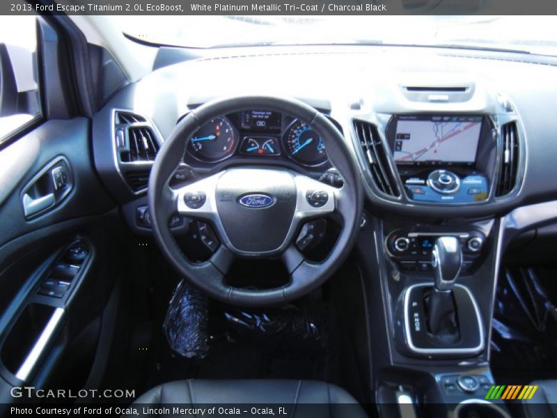 Dashboard of 2013 Escape Titanium 2.0L EcoBoost