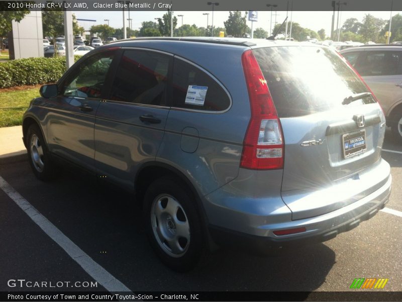 Glacier Blue Metallic / Gray 2010 Honda CR-V LX AWD
