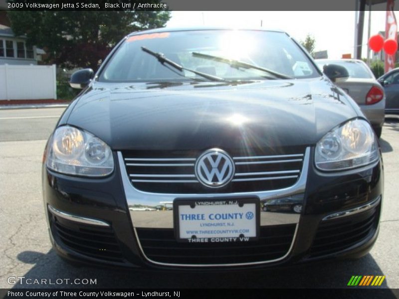 Black Uni / Anthracite 2009 Volkswagen Jetta S Sedan