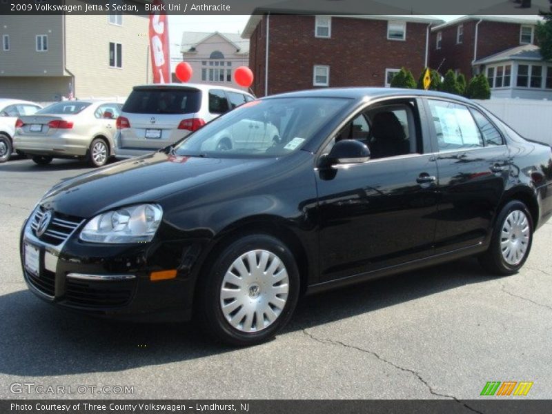 Black Uni / Anthracite 2009 Volkswagen Jetta S Sedan