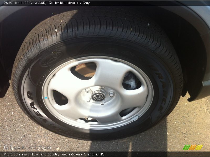 Glacier Blue Metallic / Gray 2010 Honda CR-V LX AWD