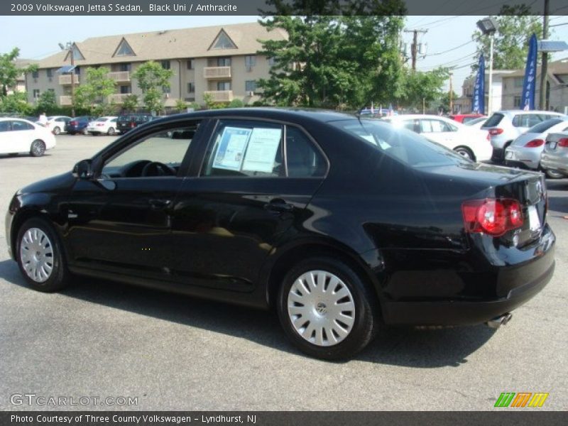 Black Uni / Anthracite 2009 Volkswagen Jetta S Sedan