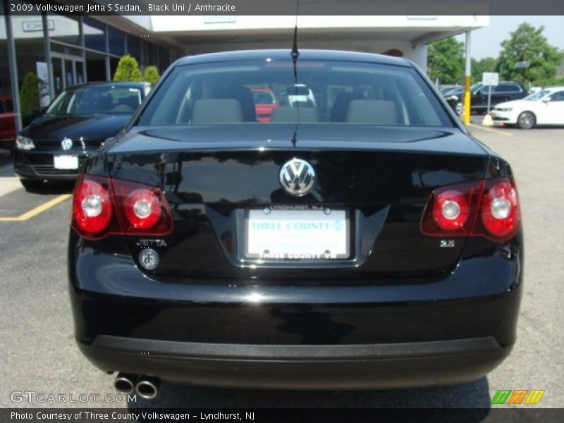 Black Uni / Anthracite 2009 Volkswagen Jetta S Sedan