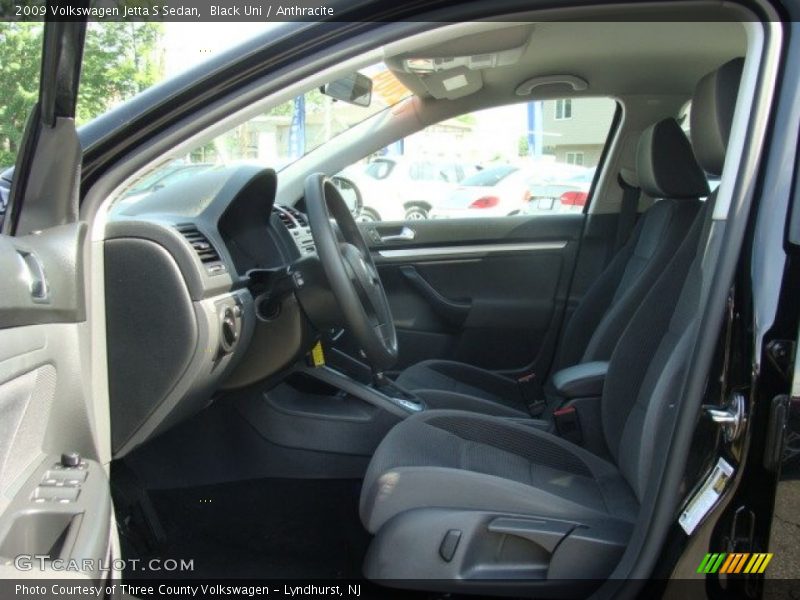 Black Uni / Anthracite 2009 Volkswagen Jetta S Sedan