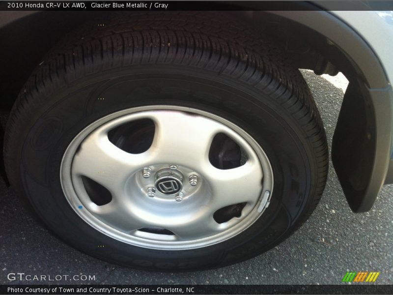 Glacier Blue Metallic / Gray 2010 Honda CR-V LX AWD